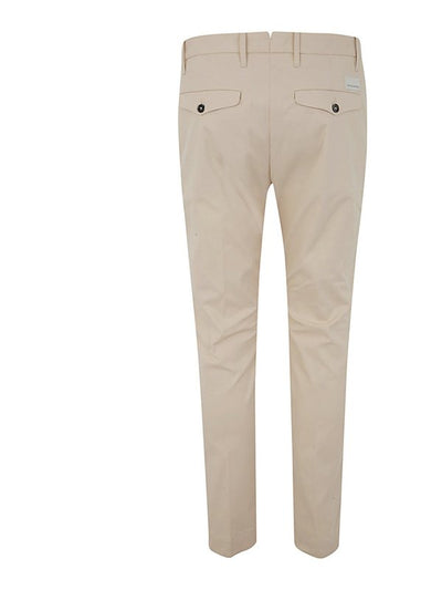 Pantaloni Easy In Gabardine Di Cotone