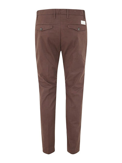 Pantaloni Easy In Gabardine Di Cotone