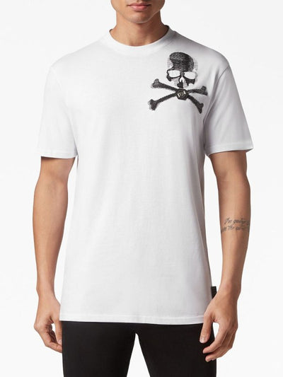 T-shirt Girocollo `skull&bones`