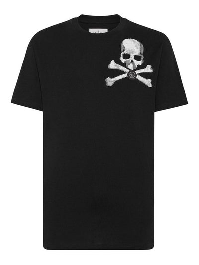 T-shirt Girocollo `skull&bones`