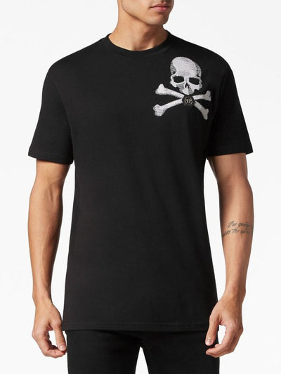 T-shirt Girocollo `skull&bones`