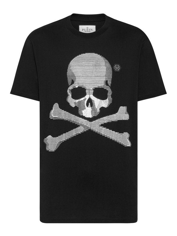 T-shirt Girocollo `skull&bones`