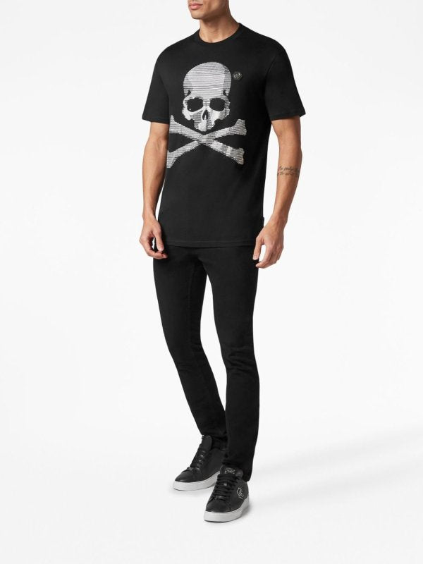 T-shirt Girocollo `skull&bones`