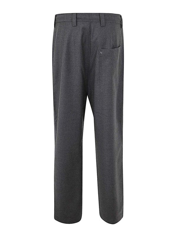 Pantaloni A Cavallo Basso Con Zip E Coulisse