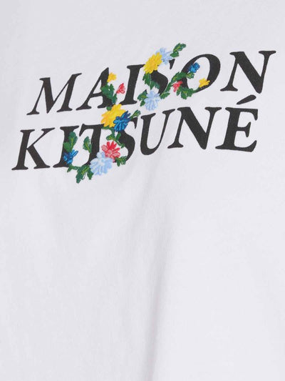 T-shirt Comfort A Fiori Maison Kitsune