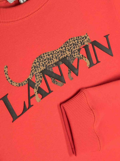 Felpa Lanvin Per Ragazzo In Cotone Rosso