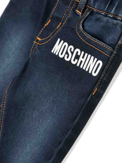 Jeans Moschino  In Cotone Denim Stretch Blu
