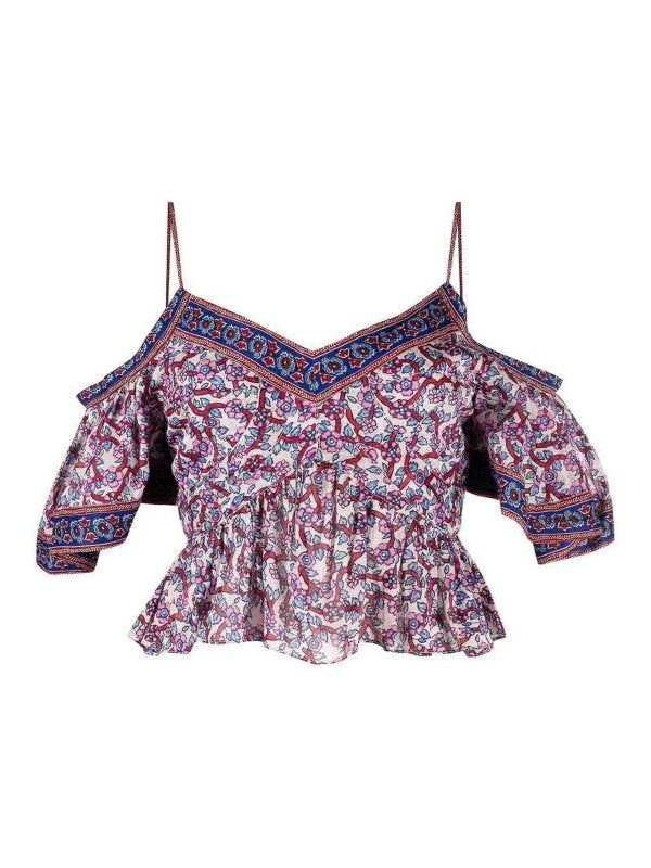 Blusa Con Stampa Floreale