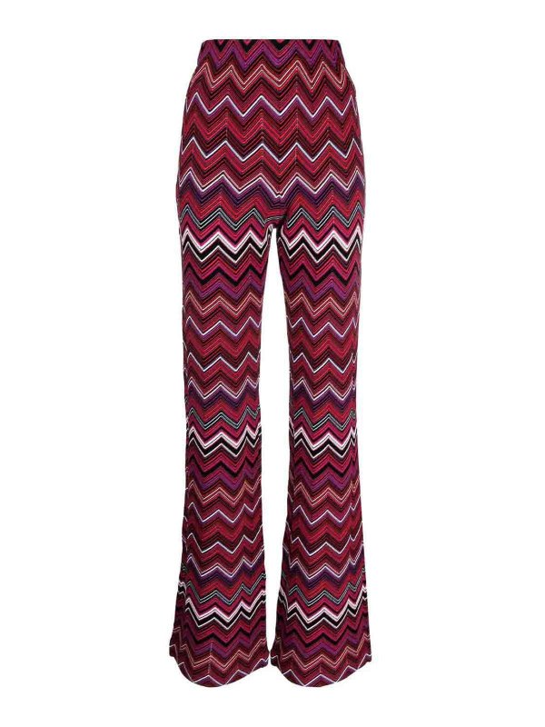 Pantaloni Con Stampa A Zig Zag