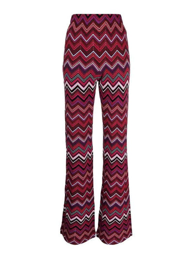 Pantaloni Con Stampa A Zig Zag