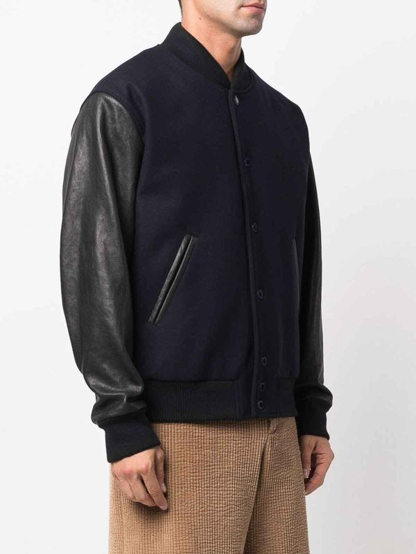 Bomber Con Maniche In Pelle