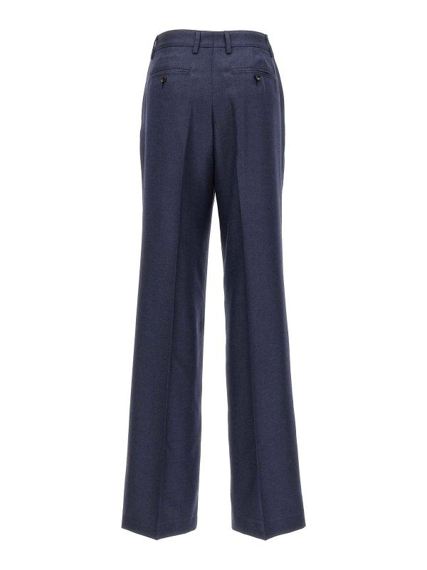 Pantaloni In Cashmere Di Seta