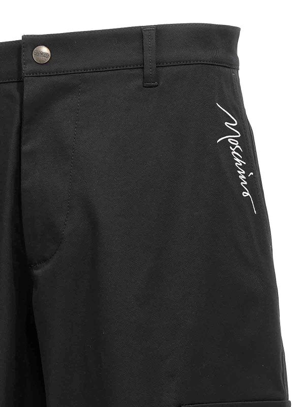 Pantaloni Con Ricamo Logo