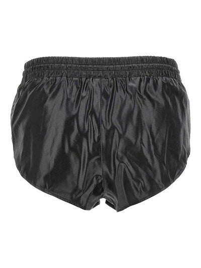 Costume Shorts In Tessuto Effetto Lucido