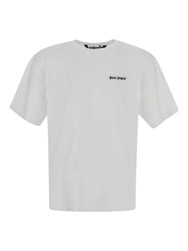 T-shirt Girocollo Di Colore Bianco