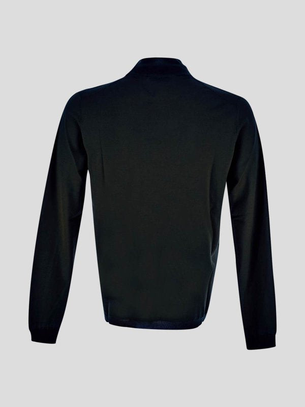 Pullover Lavorato A Maglia Nero