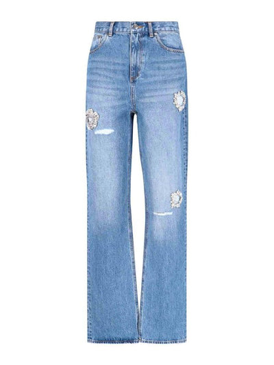 Jeans Dettaglio Cristalli