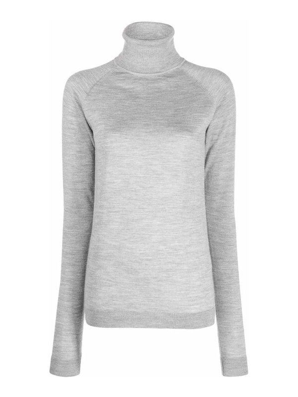 Maglia A Collo Alto In Misto Lana E Cashmere