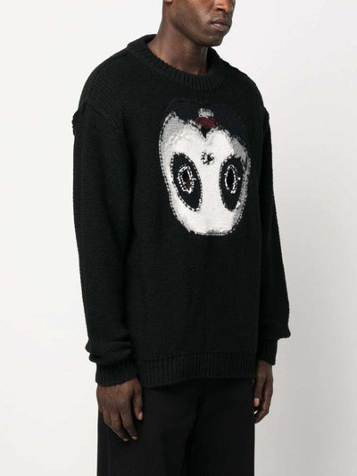 Maglione Girocollo In Misto Lana Panda