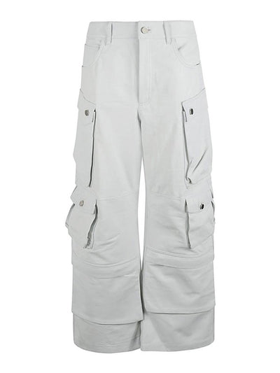 Pantaloni Cargo In Pelle