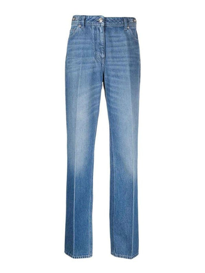 Jeans In Denim A Gamba Dritta