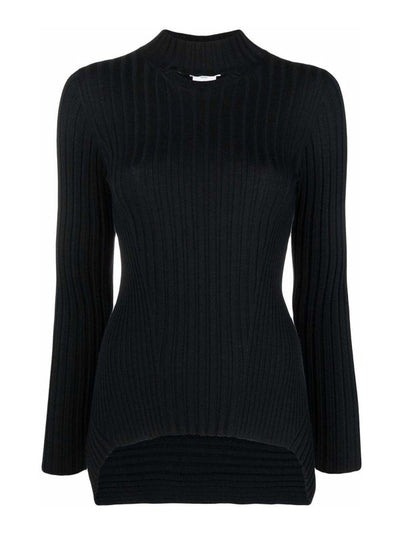 Maglia Dolcevita In Cashmere A Coste