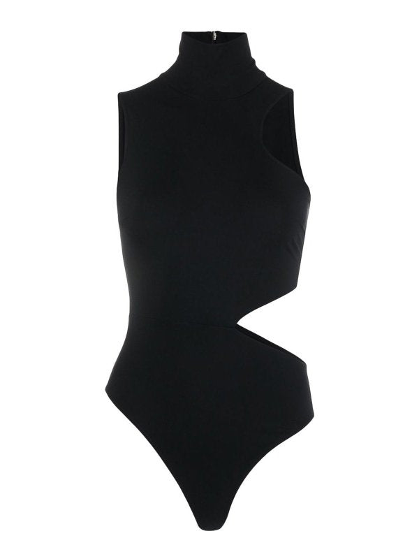 Body Con Cut-out A Collo Alto