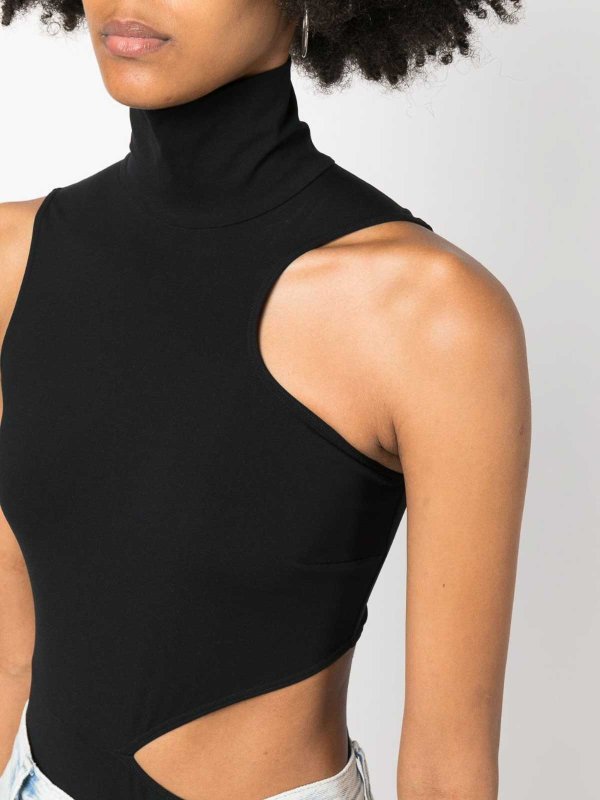 Body Con Cut-out A Collo Alto