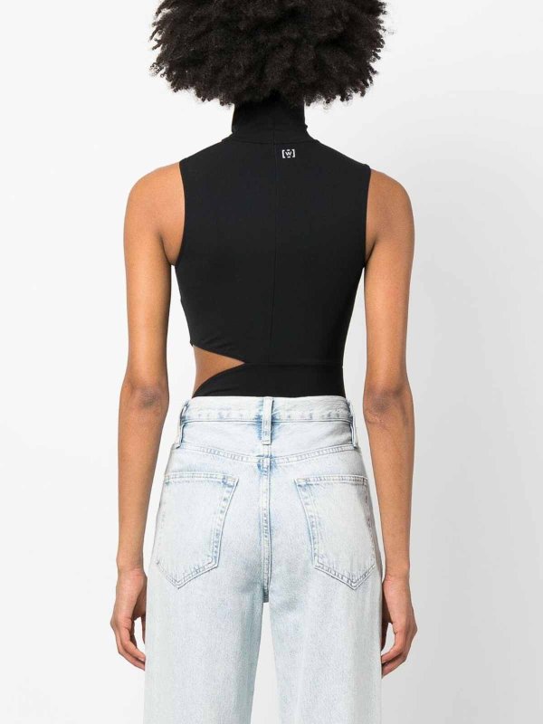 Body Con Cut-out A Collo Alto