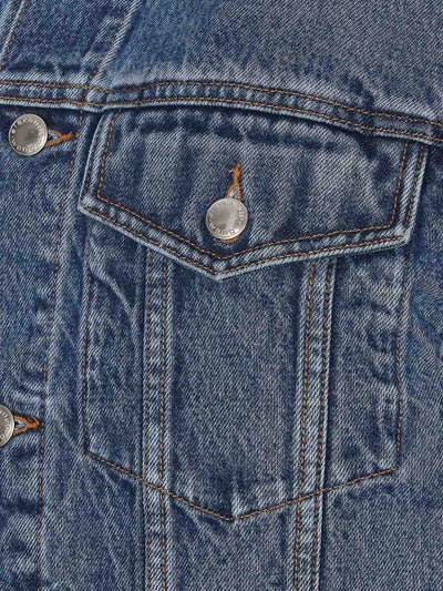 Giacca In Denim Con Logo