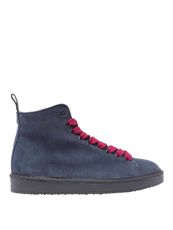 Desert Boot Panchic Blu A Punta Tonda