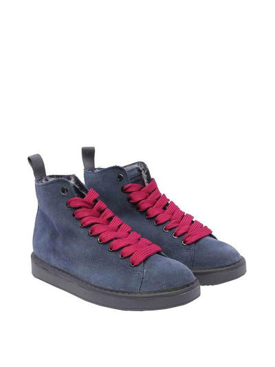 Desert Boot Panchic Blu A Punta Tonda