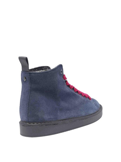 Desert Boot Panchic Blu A Punta Tonda