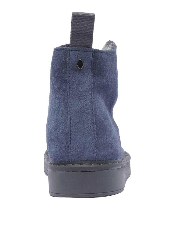 Desert Boot Panchic Blu A Punta Tonda