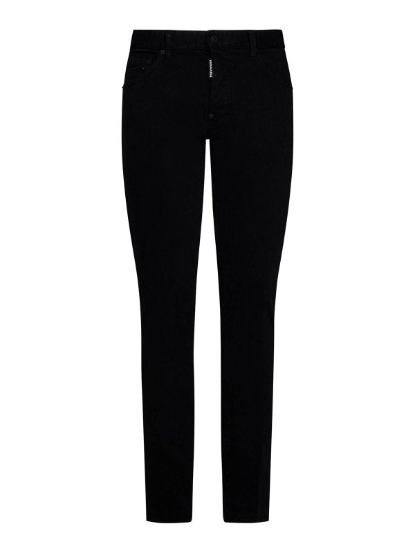 Jeans Slim Fit In Denim Stretch Nero