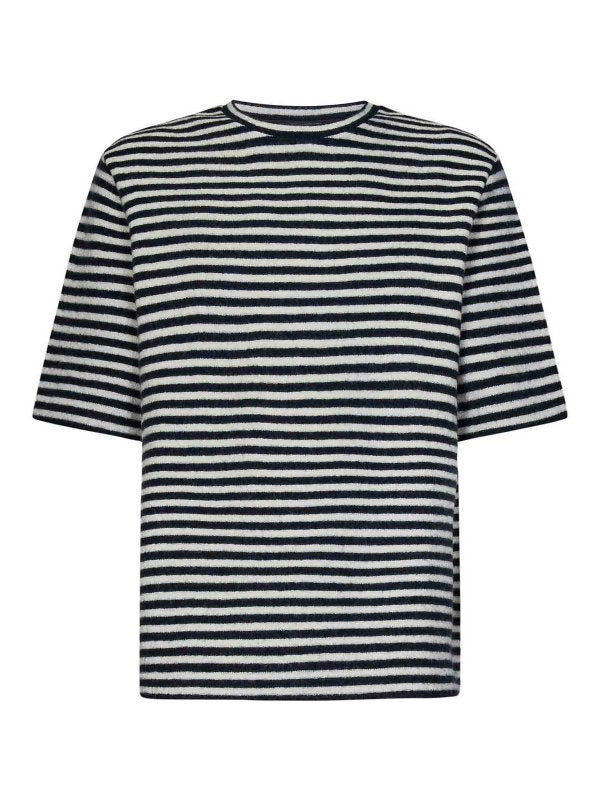 T-shirt Oversize A Maniche Corte Blu Navy