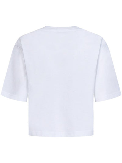 T-shirt Corta In Cotone Bianco