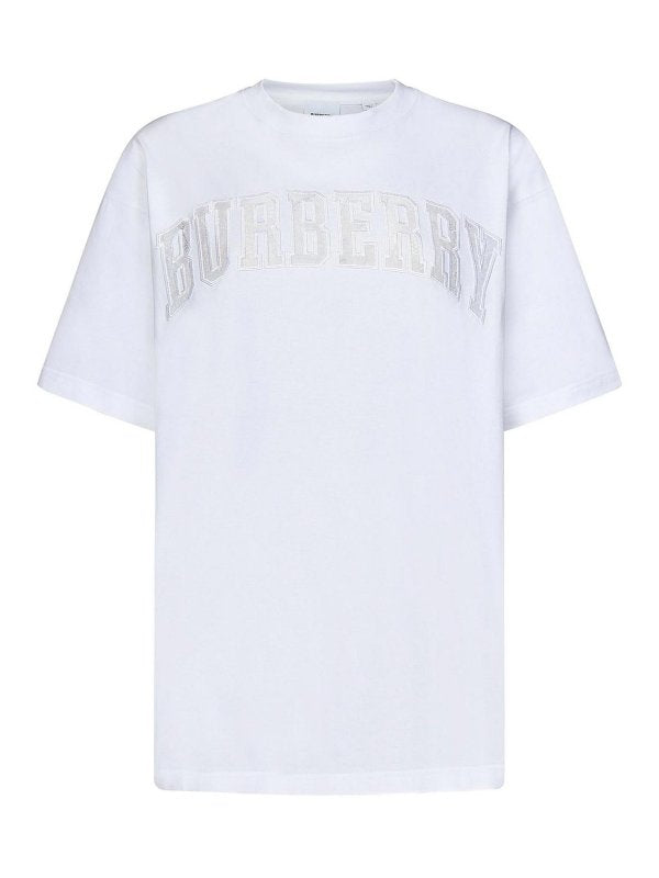 T-shirt Oversize Bianca In Jersey