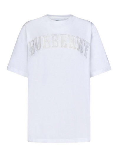 T-shirt Oversize Bianca In Jersey