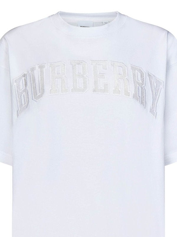 T-shirt Oversize Bianca In Jersey