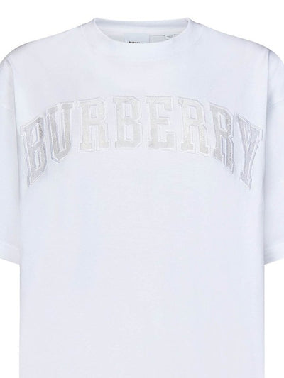 T-shirt Oversize Bianca In Jersey