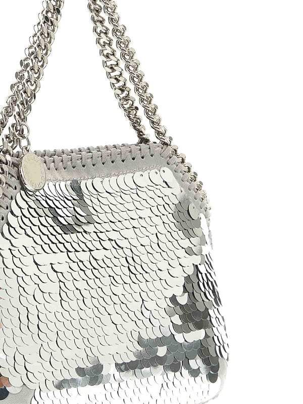 Mini Borsa A Tracolla Falabella In Paillettes