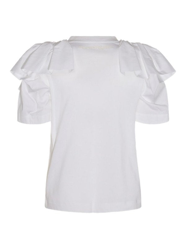 T-shirt In Cotone Bianco