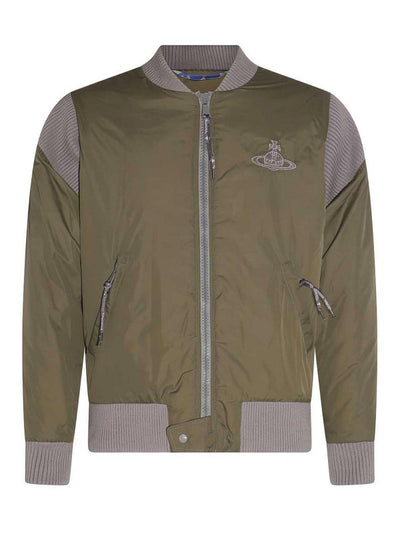 Giacca Casual In Nylon Militare