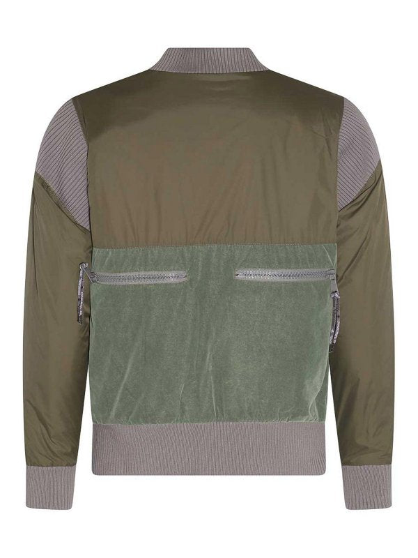 Giacca Casual In Nylon Militare