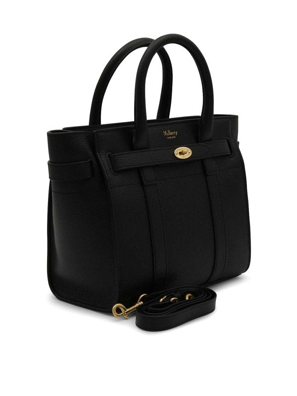 Borsa Tote In Pelle Nera