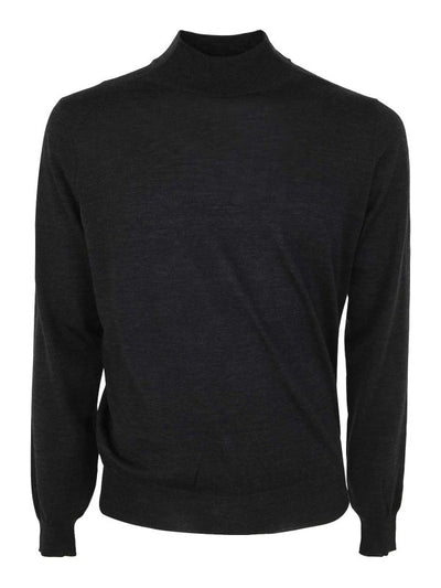 Maglione A Collo Alto  In Royal Merino