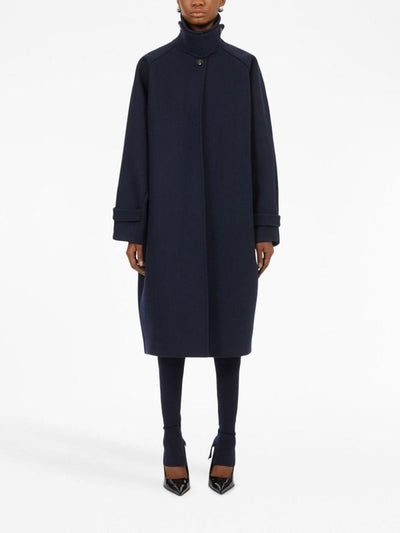 Cappotto Monopetto Oversize In Lana