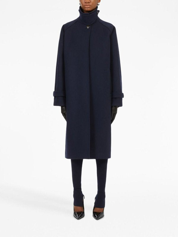 Cappotto Monopetto Oversize In Lana