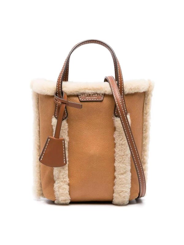 Mini Borsa Tote In Shearling Perry